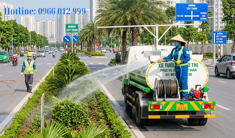 cho thuê xe tưới nước rửa đường tại đồng nai