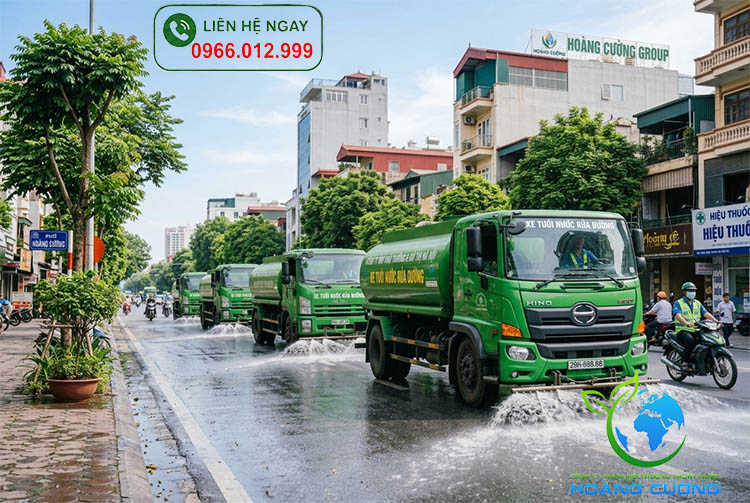 cho thuê xe tưới nước rửa đường tại hà nội