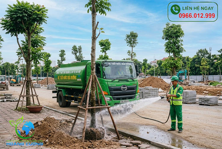 thuê xe tưới nước rửa đường hà nội