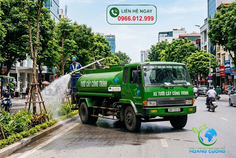 thuê xe tưới nước rửa đường tại tphcm