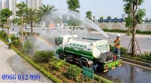 dịch vụ cho thuê xe tưới nước rửa đường tại hải dương